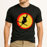 Retro Skiing Logo Cooling Performance Crew T-Shirt