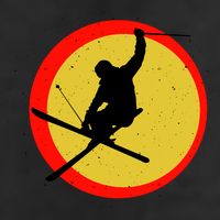 Retro Skiing Logo Adult Drive Performance Visor