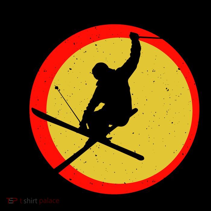 Retro Skiing Logo 16 in Basic Backpack