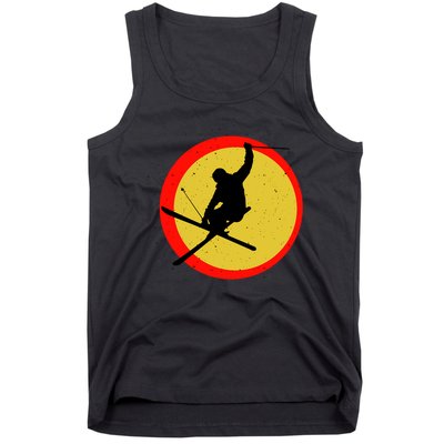Retro Skiing Logo Tank Top