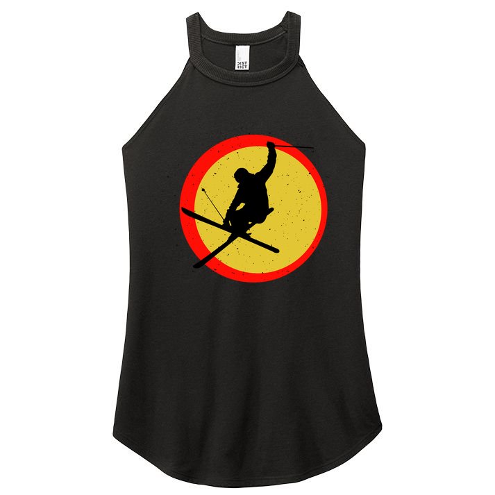 Retro Skiing Logo Women's Perfect Tri Rocker Tank