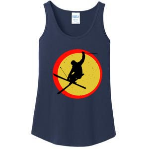 Retro Skiing Logo Ladies Essential Tank