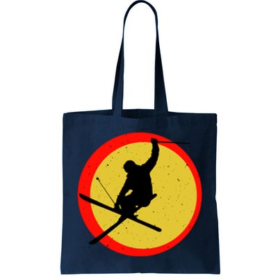 Retro Skiing Logo Tote Bag