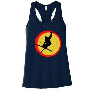 Retro Skiing Logo Women's Racerback Tank