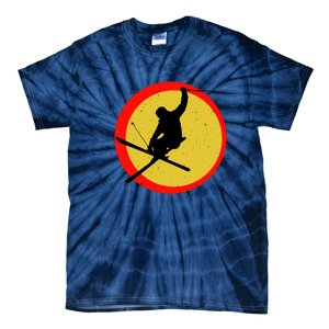 Retro Skiing Logo Tie-Dye T-Shirt