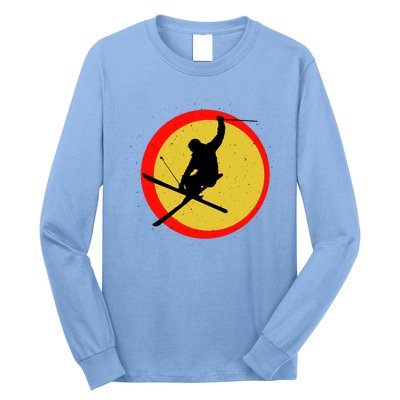 Retro Skiing Logo Long Sleeve Shirt