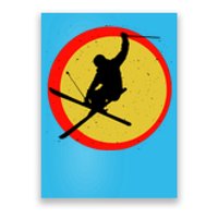 Retro Skiing Logo Poster