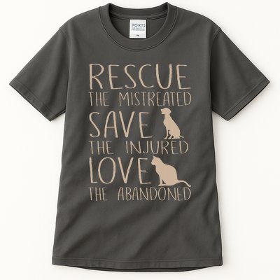 Rescue Save Love Cute Animal Rescue Dog Cat Lovers Tall T-Shirt