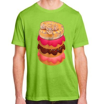 Reptile Snake Lovers Ball Python With Doughnuts Adult ChromaSoft Performance T-Shirt