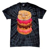 Reptile Snake Lovers Ball Python With Doughnuts Tie-Dye T-Shirt