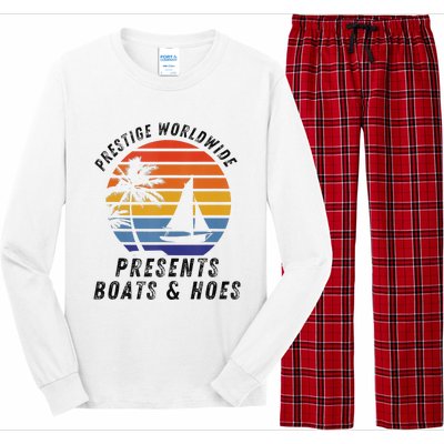 Retro Style Lover Prestige Worldwide Boats And Hoes Long Sleeve Pajama Set