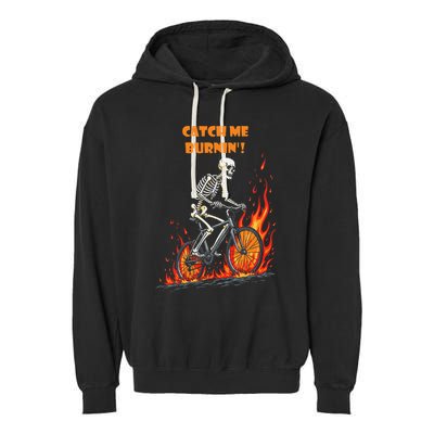 Rebel Skeleton Life Struggle Keep Going Survival Mode Garment-Dyed Fleece Hoodie