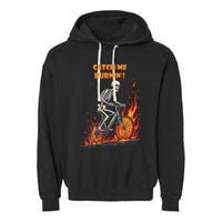 Rebel Skeleton Life Struggle Keep Going Survival Mode Garment-Dyed Fleece Hoodie