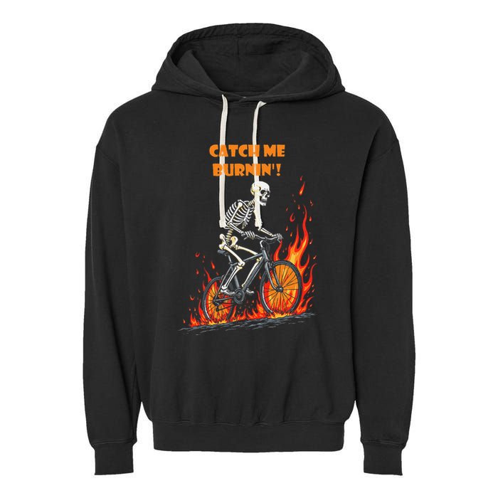 Rebel Skeleton Life Struggle Keep Going Survival Mode Garment-Dyed Fleece Hoodie