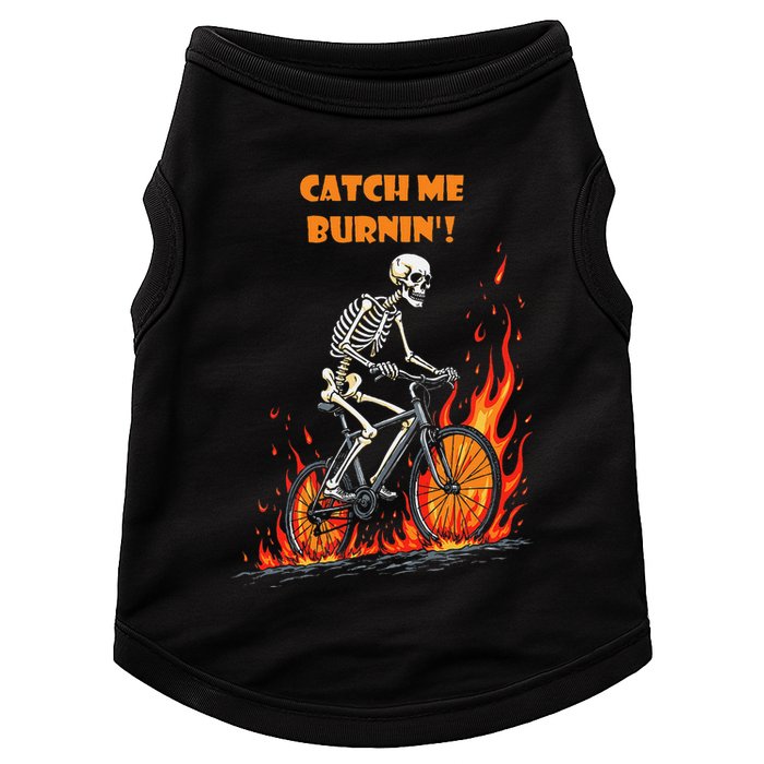 Rebel Skeleton Life Struggle Keep Going Survival Mode Doggie Tank