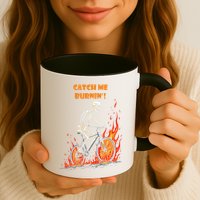 Rebel Skeleton Life Struggle Keep Going Survival Mode Mug