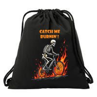 Rebel Skeleton Life Struggle Keep Going Survival Mode Drawstring Bag