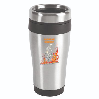 Rebel Skeleton Life Struggle Keep Going Survival Mode 16oz Travel Tumbler