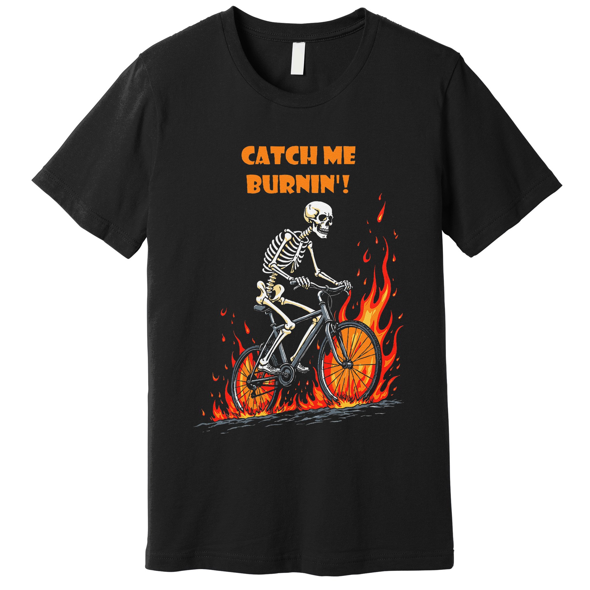 Rebel Skeleton Life Struggle Keep Going Survival Mode Premium T-Shirt
