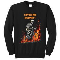 Rebel Skeleton Life Struggle Keep Going Survival Mode Tall Sweatshirt