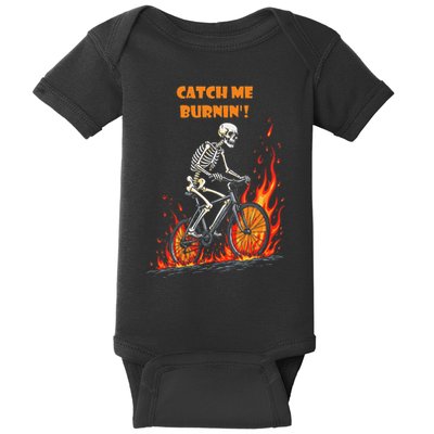Rebel Skeleton Life Struggle Keep Going Survival Mode Baby Bodysuit