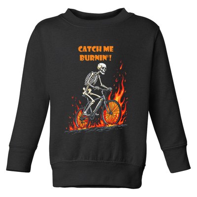 Rebel Skeleton Life Struggle Keep Going Survival Mode Toddler Sweatshirt