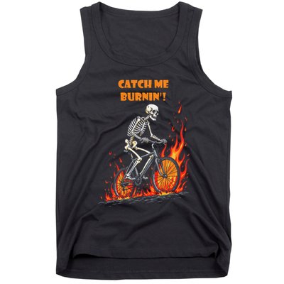 Rebel Skeleton Life Struggle Keep Going Survival Mode Tank Top