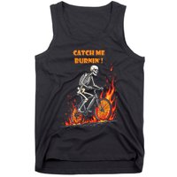 Rebel Skeleton Life Struggle Keep Going Survival Mode Tank Top