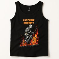 Rebel Skeleton Life Struggle Keep Going Survival Mode Tank Top