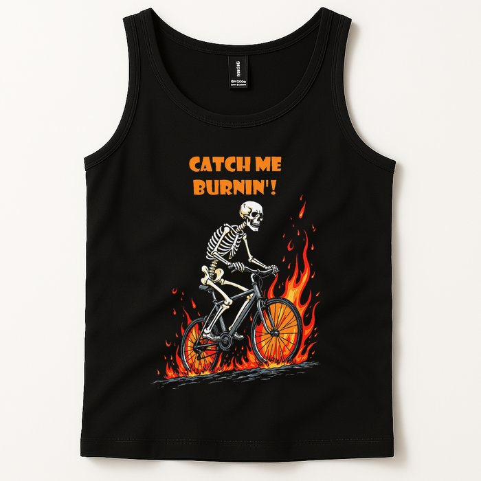 Rebel Skeleton Life Struggle Keep Going Survival Mode Tank Top