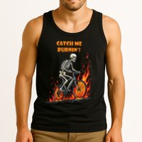 Rebel Skeleton Life Struggle Keep Going Survival Mode Tank Top