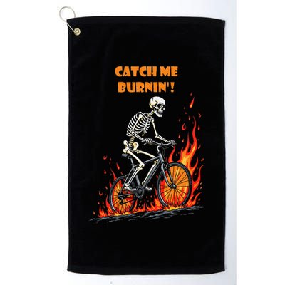 Rebel Skeleton Life Struggle Keep Going Survival Mode Golf Towel