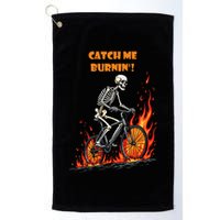 Rebel Skeleton Life Struggle Keep Going Survival Mode Golf Towel