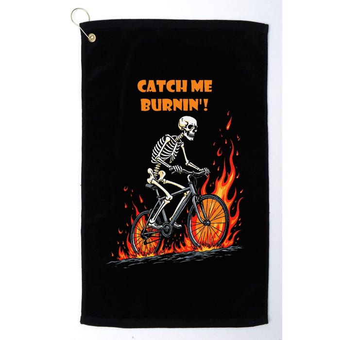 Rebel Skeleton Life Struggle Keep Going Survival Mode Golf Towel