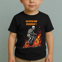 Rebel Skeleton Life Struggle Keep Going Survival Mode Toddler T-Shirt