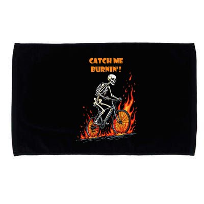 Rebel Skeleton Life Struggle Keep Going Survival Mode Microfiber Hand Towel