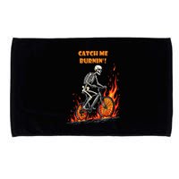 Rebel Skeleton Life Struggle Keep Going Survival Mode Microfiber Hand Towel