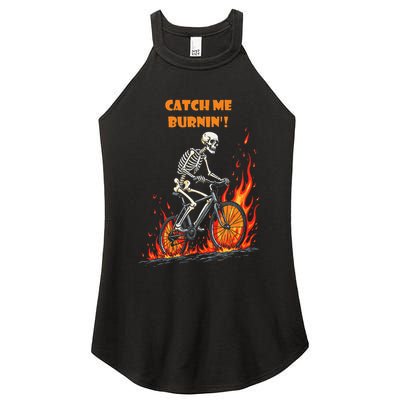 Rebel Skeleton Life Struggle Keep Going Survival Mode Women's Perfect Tri Rocker Tank