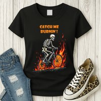 Rebel Skeleton Life Struggle Keep Going Survival Mode Womens T-Shirt