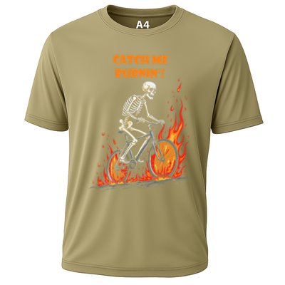 Rebel Skeleton Life Struggle Keep Going Survival Mode Cooling Performance Crew T-Shirt