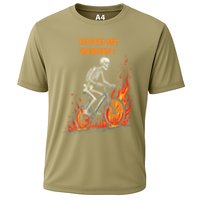 Rebel Skeleton Life Struggle Keep Going Survival Mode Performance Shirt