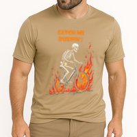 Rebel Skeleton Life Struggle Keep Going Survival Mode Performance Shirt