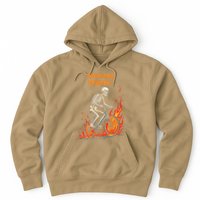 Rebel Skeleton Life Struggle Keep Going Survival Mode Hoodie
