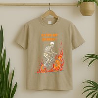 Rebel Skeleton Life Struggle Keep Going Survival Mode T-Shirt