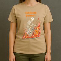 Rebel Skeleton Life Struggle Keep Going Survival Mode T-Shirt