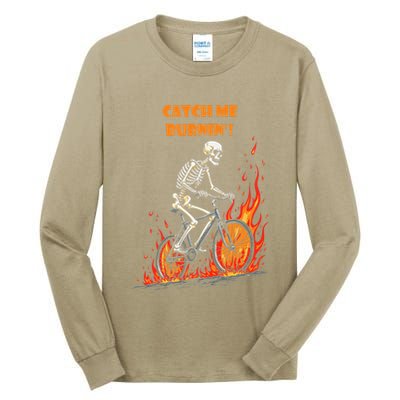 Rebel Skeleton Life Struggle Keep Going Survival Mode Tall Long Sleeve T-Shirt