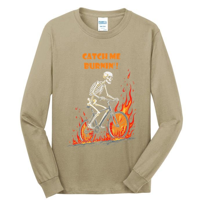 Rebel Skeleton Life Struggle Keep Going Survival Mode Tall Long Sleeve T-Shirt
