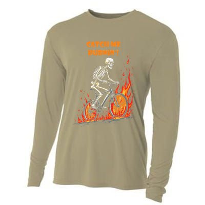 Rebel Skeleton Life Struggle Keep Going Survival Mode Cooling Performance Long Sleeve Crew
