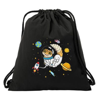 Reptile Space Leopard Gecko Lover Drawstring Bag