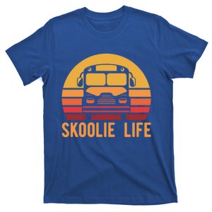 Retro Skoolie Life Converted School Bus Home Lifestyle Funny Gift T-Shirt